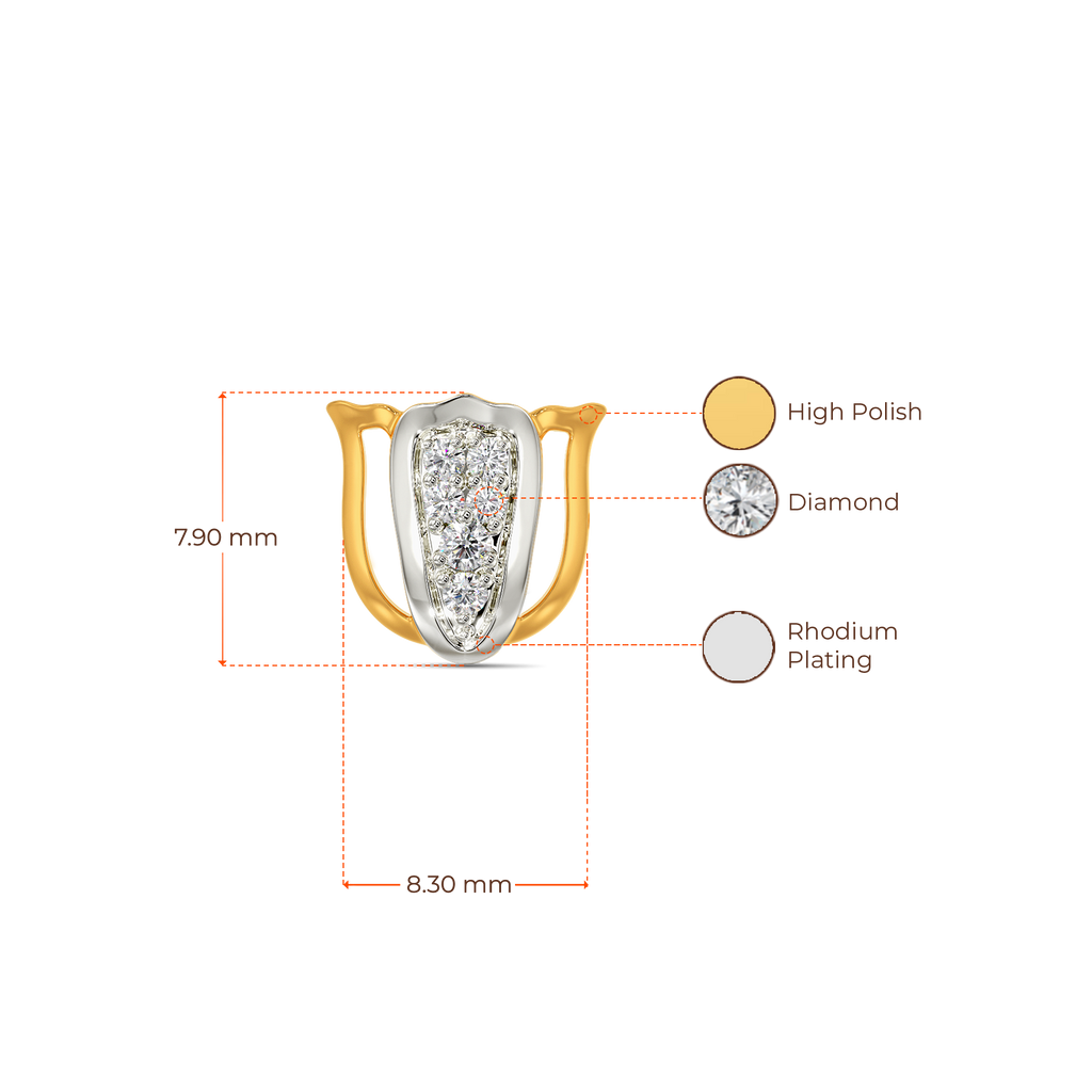 Tulip Saga Diamond Earrings