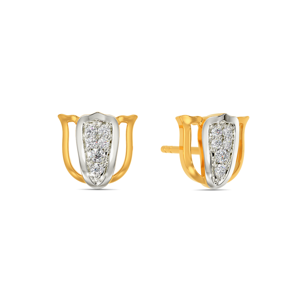 Tulip Saga Diamond Earrings