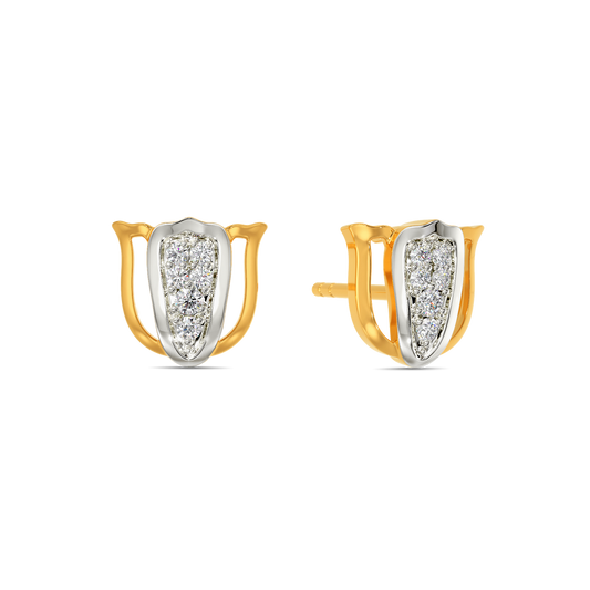 Tulip Saga Diamond Earrings
