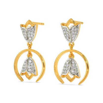 Tune To Tulips Diamond Earrings