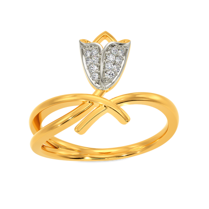 Tune To Tulips Diamond Rings