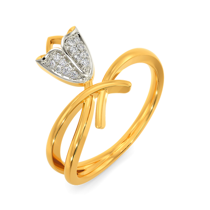Tune To Tulips Diamond Rings