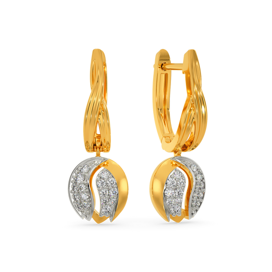 Tiptoe Through Tulips Diamond Earrings