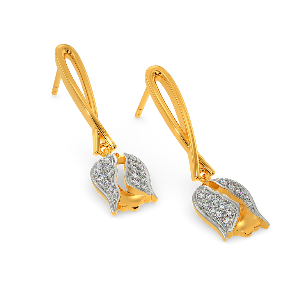 Tulip Essence Diamond Earrings