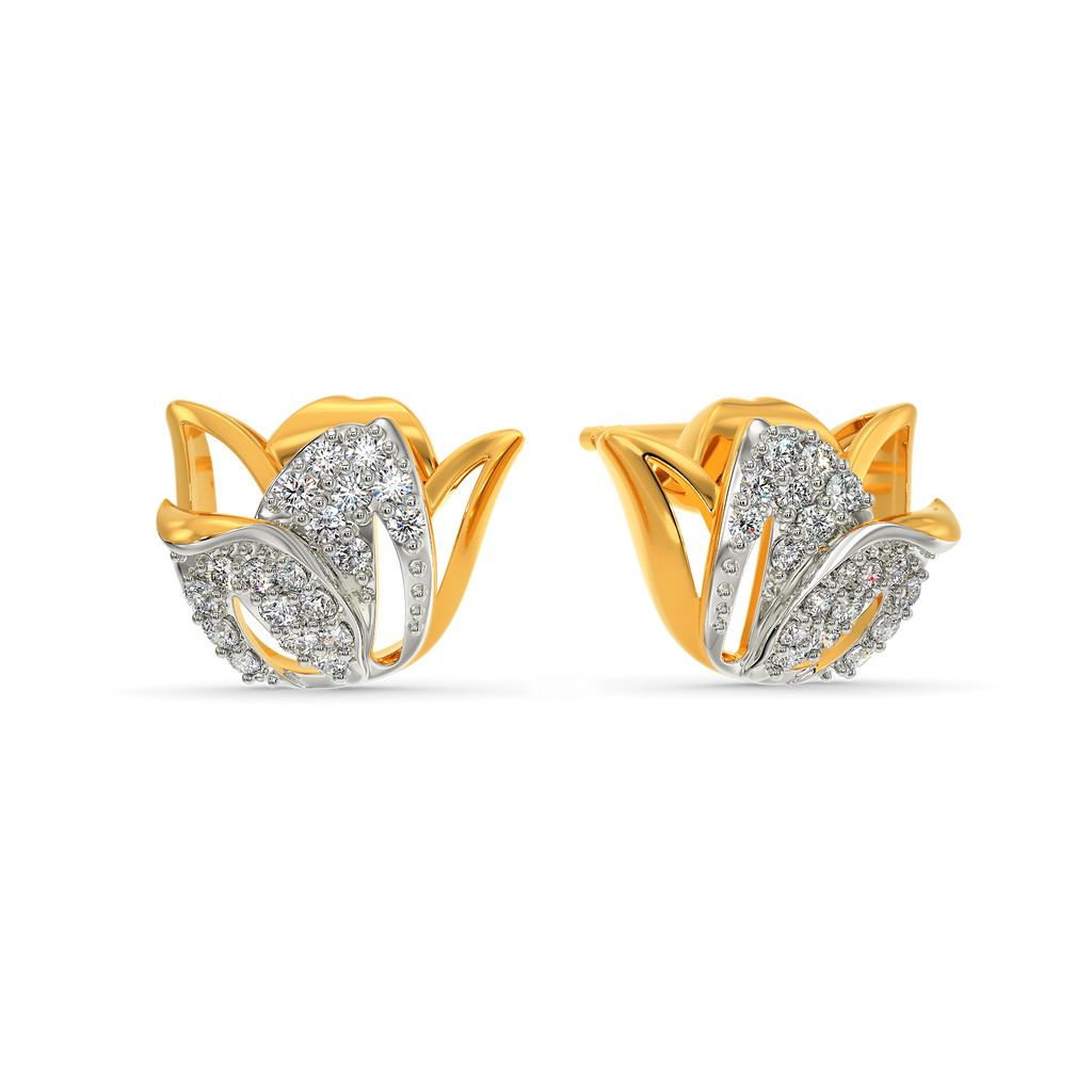 Tulip Unwind Diamond Earrings