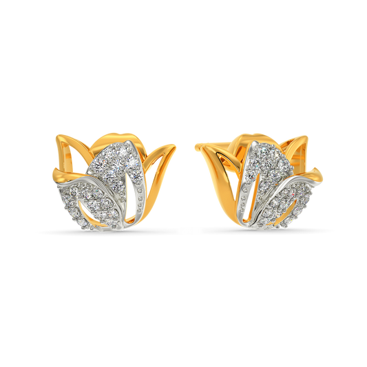 Tulip Unwind Diamond Earrings