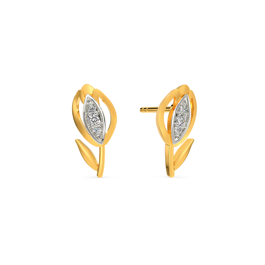 Love Is Tulips Diamond Earrings