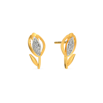 Love Is Tulips Diamond Earrings