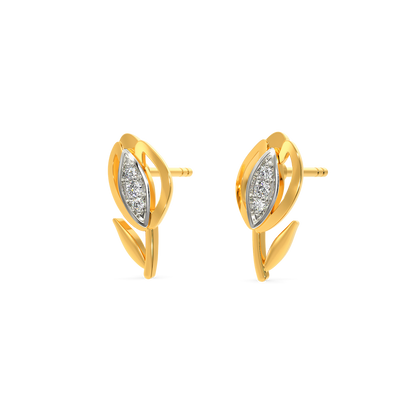 Love Is Tulips Diamond Earrings