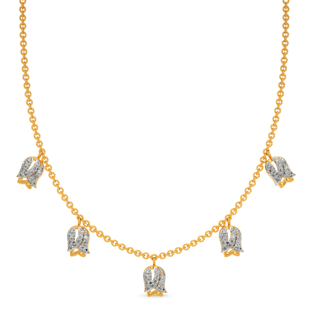 Just Tulips Diamond Necklaces