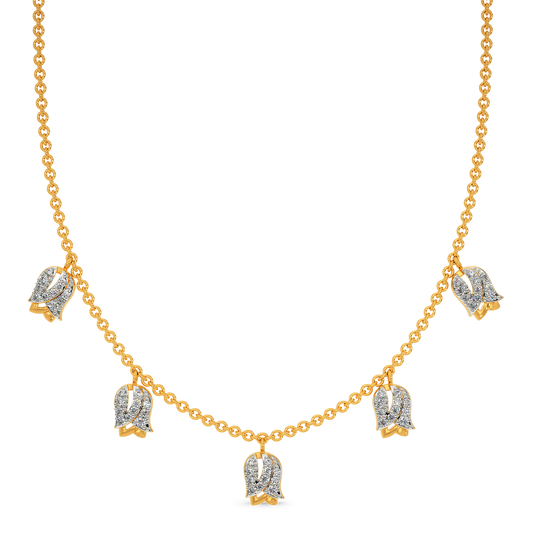 Just Tulips Diamond Necklaces