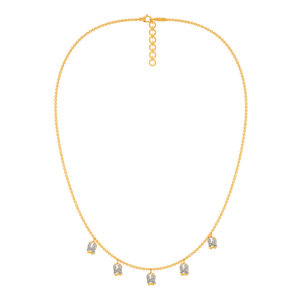 Just Tulips Diamond Necklaces