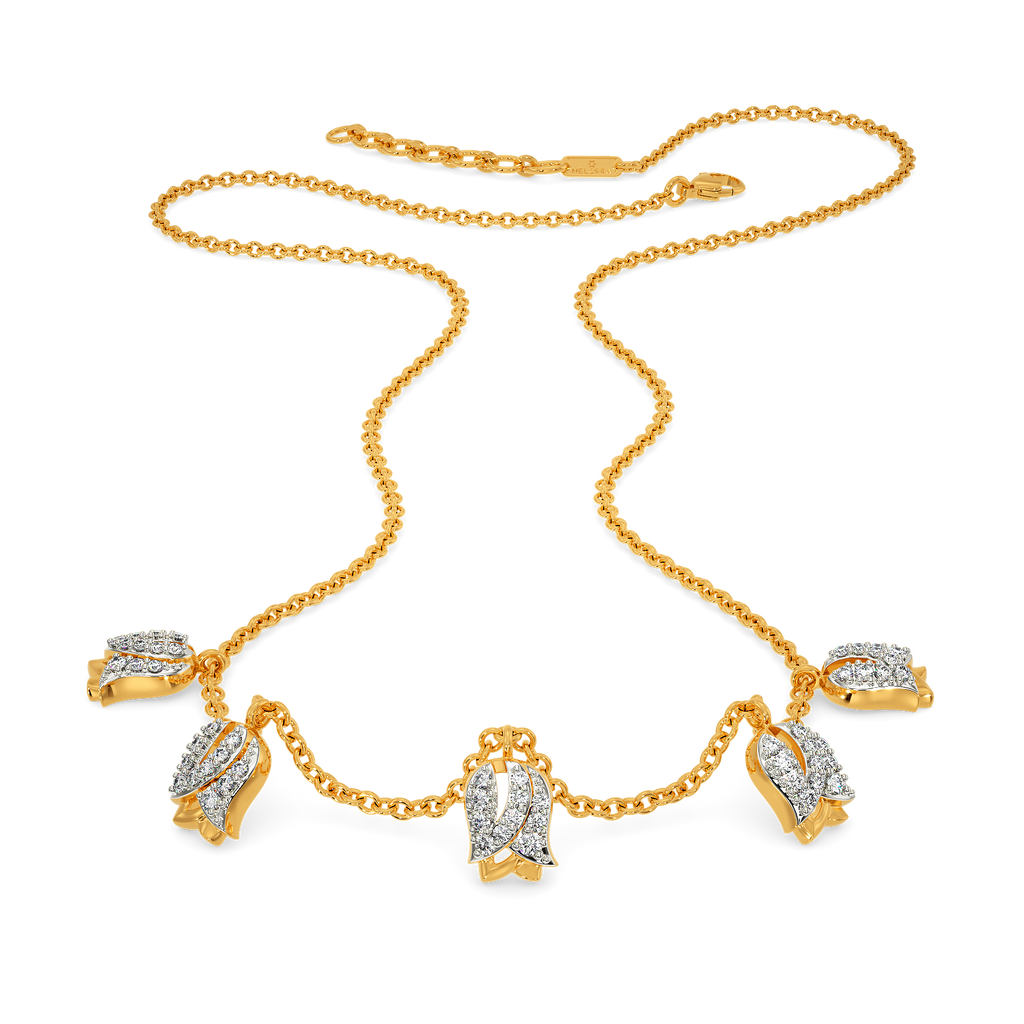 Just Tulips Diamond Necklaces