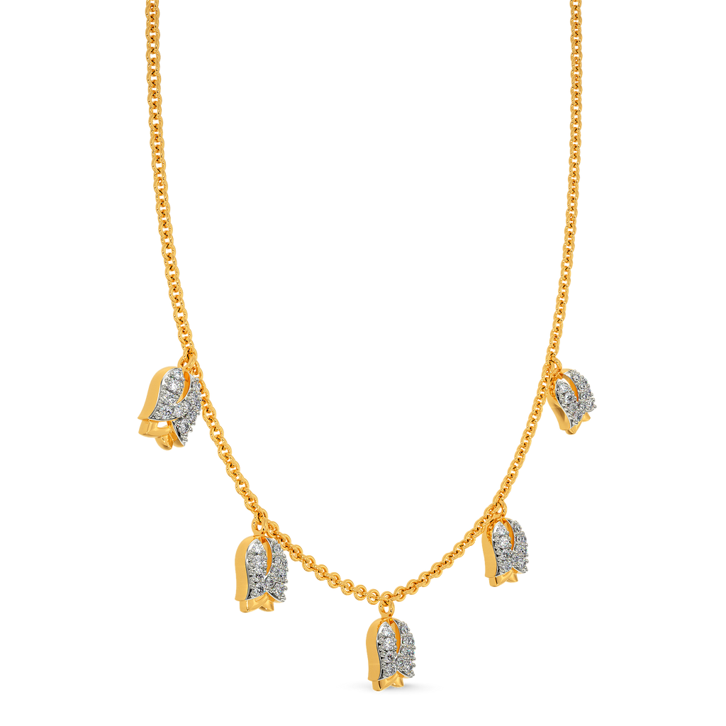 Just Tulips Diamond Necklaces