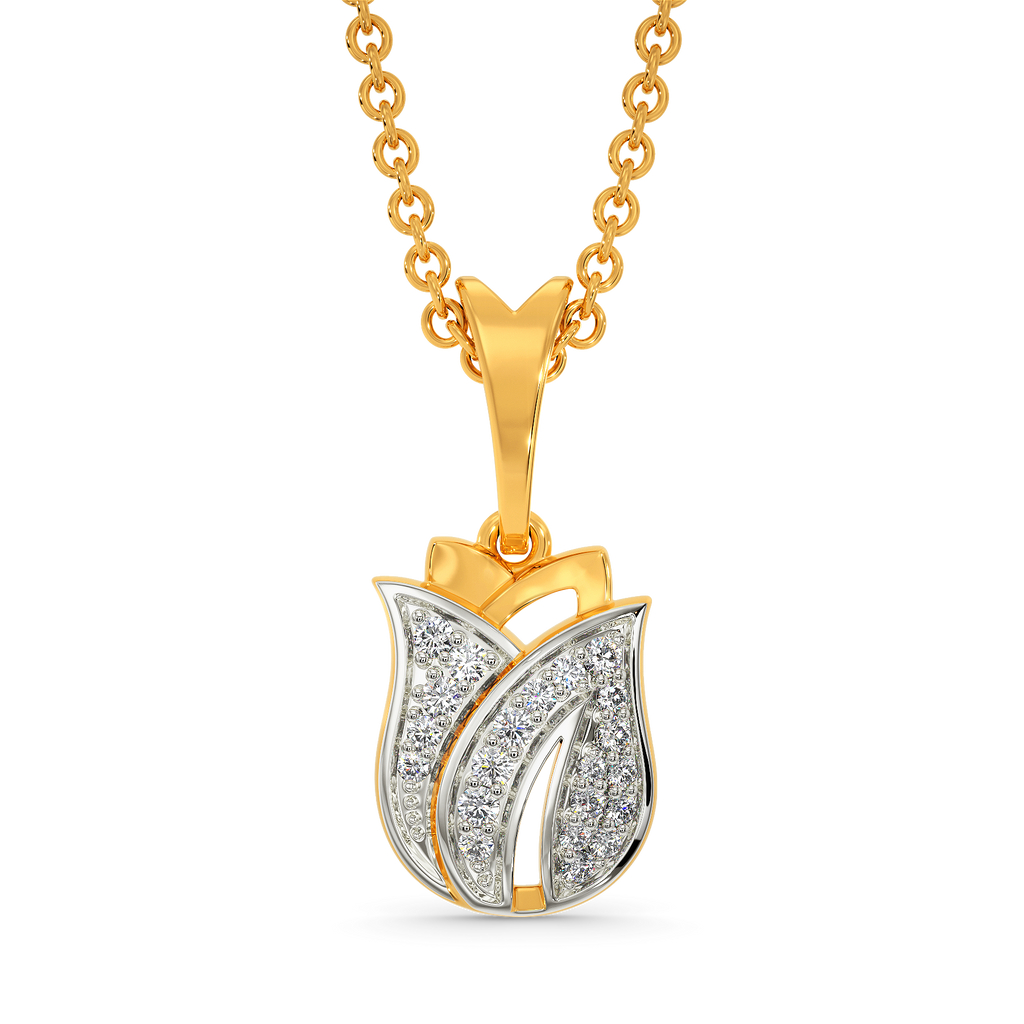 Just Tulips Diamond Pendants
