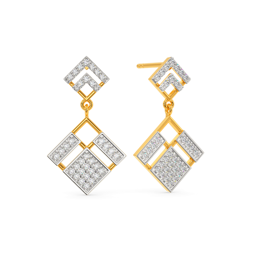 Tweed Mania Diamond Earrings