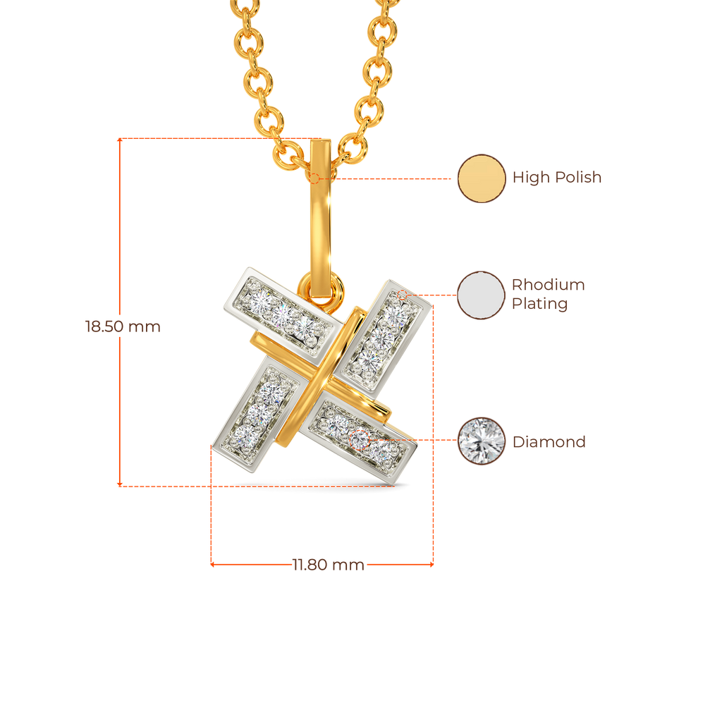 Tell A Tweed Diamond Pendants