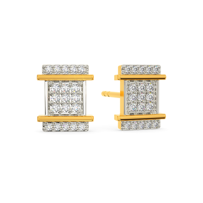 In A Tweed Mood Diamond Earrings