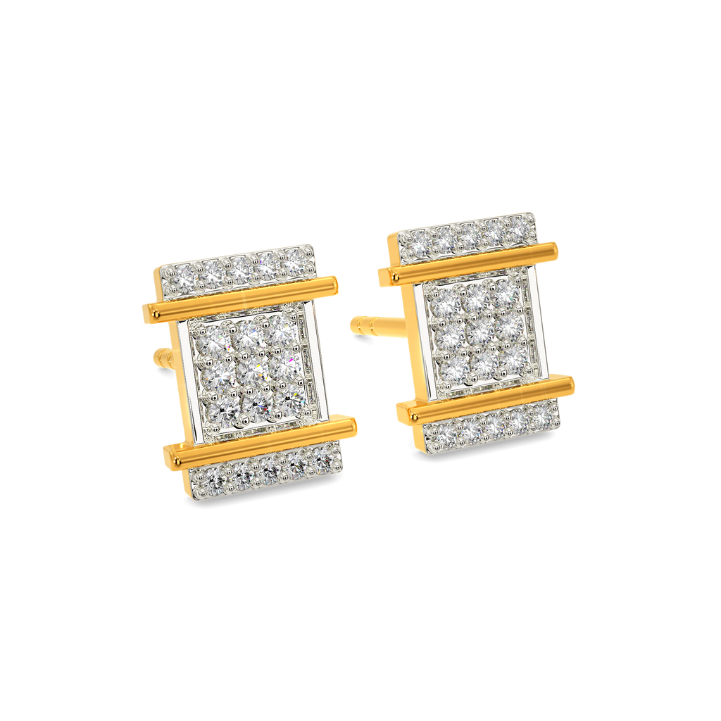 In A Tweed Mood Diamond Earrings