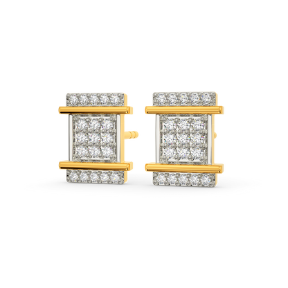 In A Tweed Mood Diamond Earrings