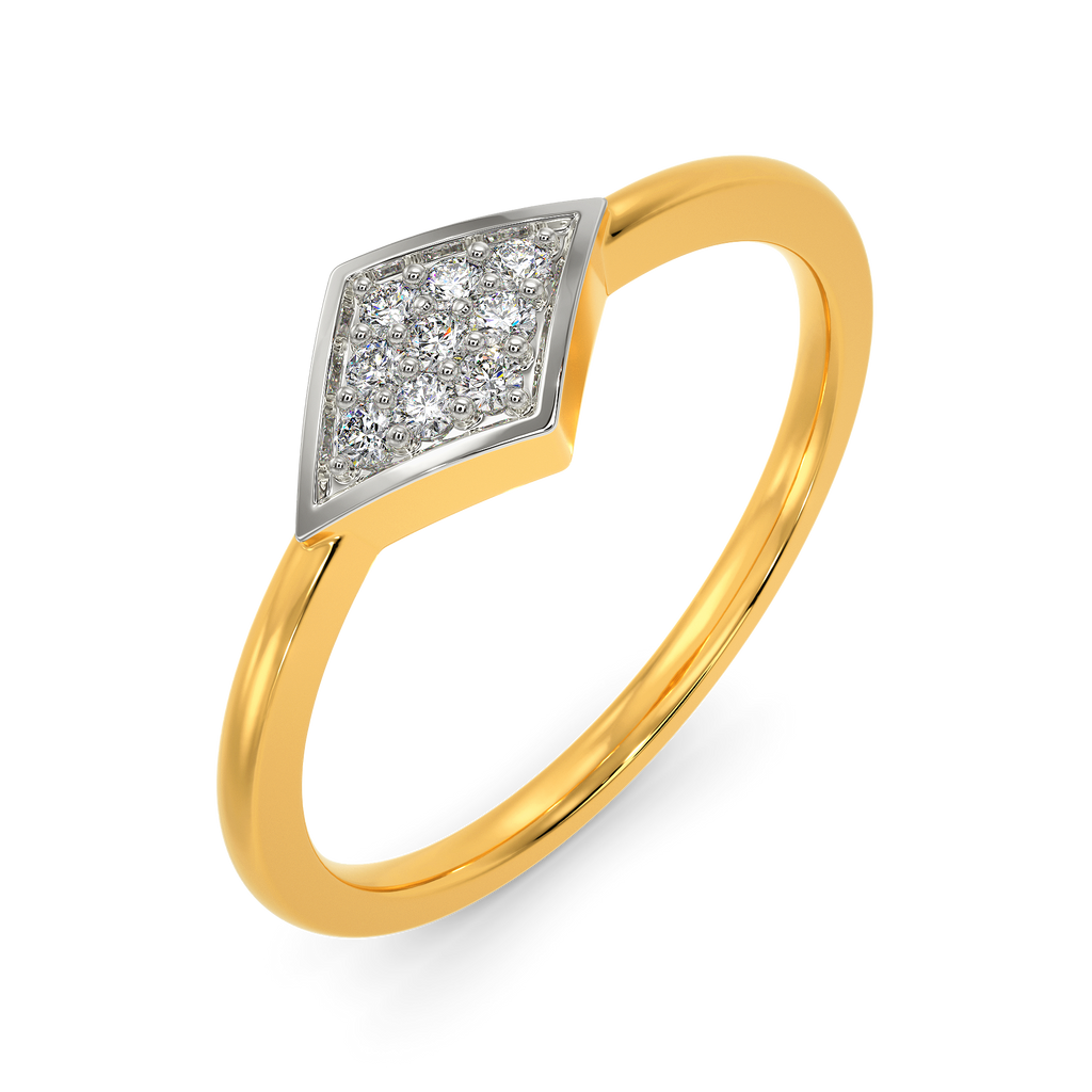 Vibe In Tweed Diamond Rings