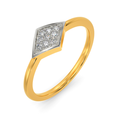 Vibe In Tweed Diamond Rings