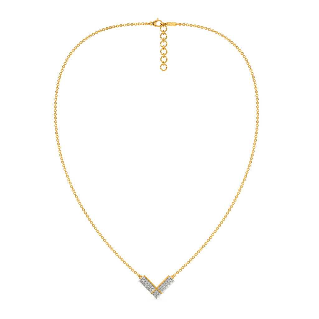 Vibe In Tweed Diamond Necklaces