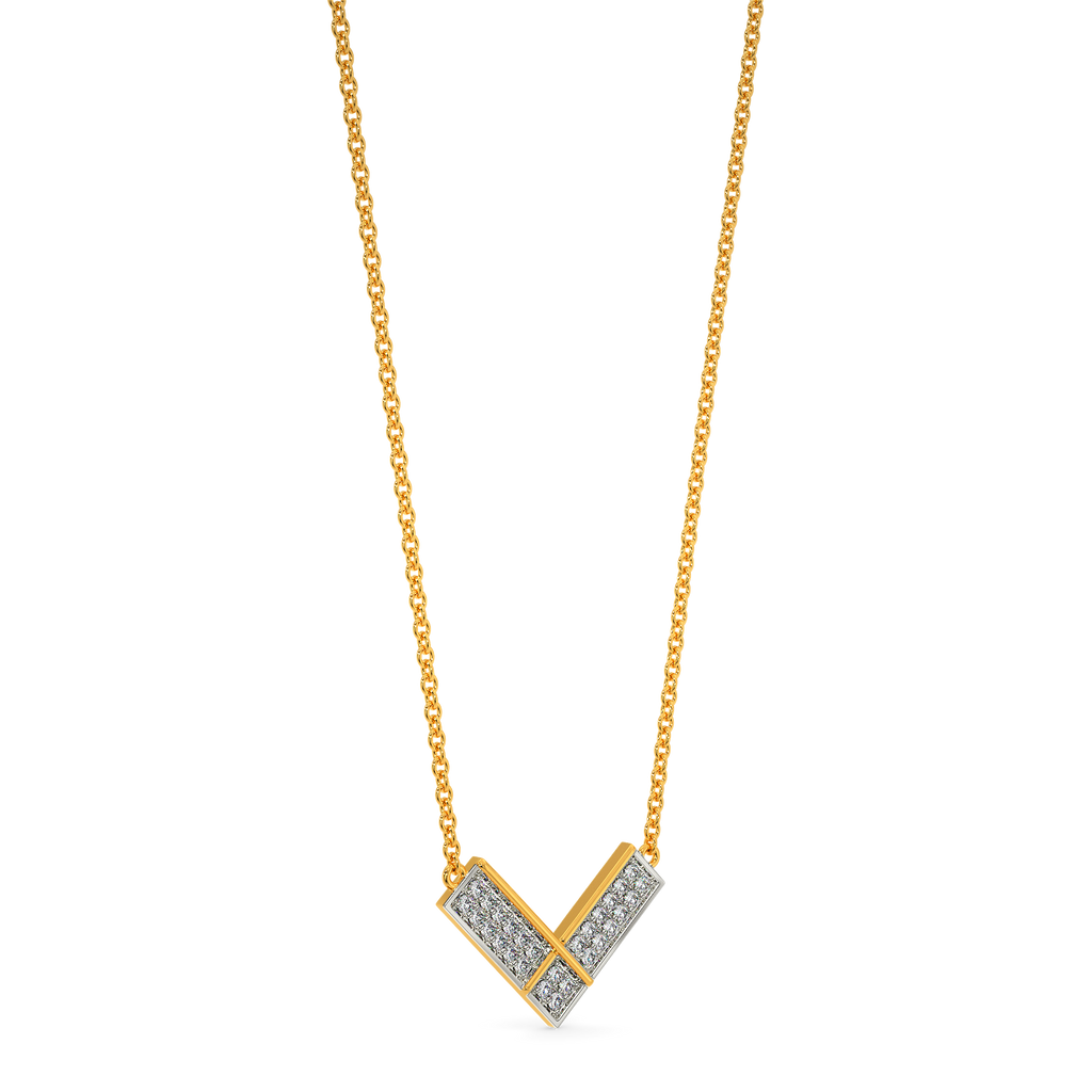 Vibe In Tweed Diamond Necklaces