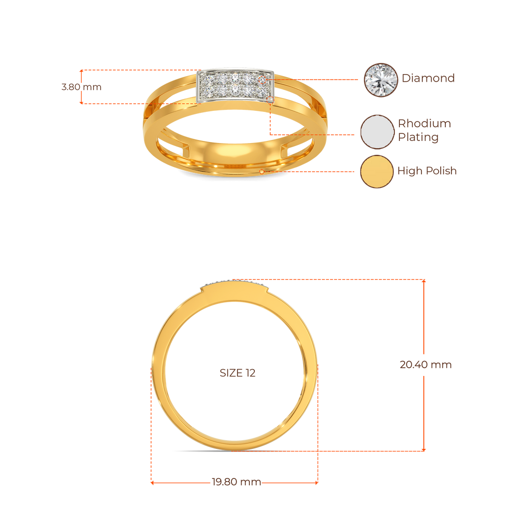 Tweed Weave Diamond Rings