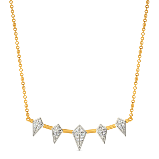 Frosted Spikes Diamond Necklaces