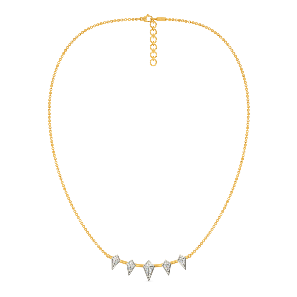 Frosted Spikes Diamond Necklaces
