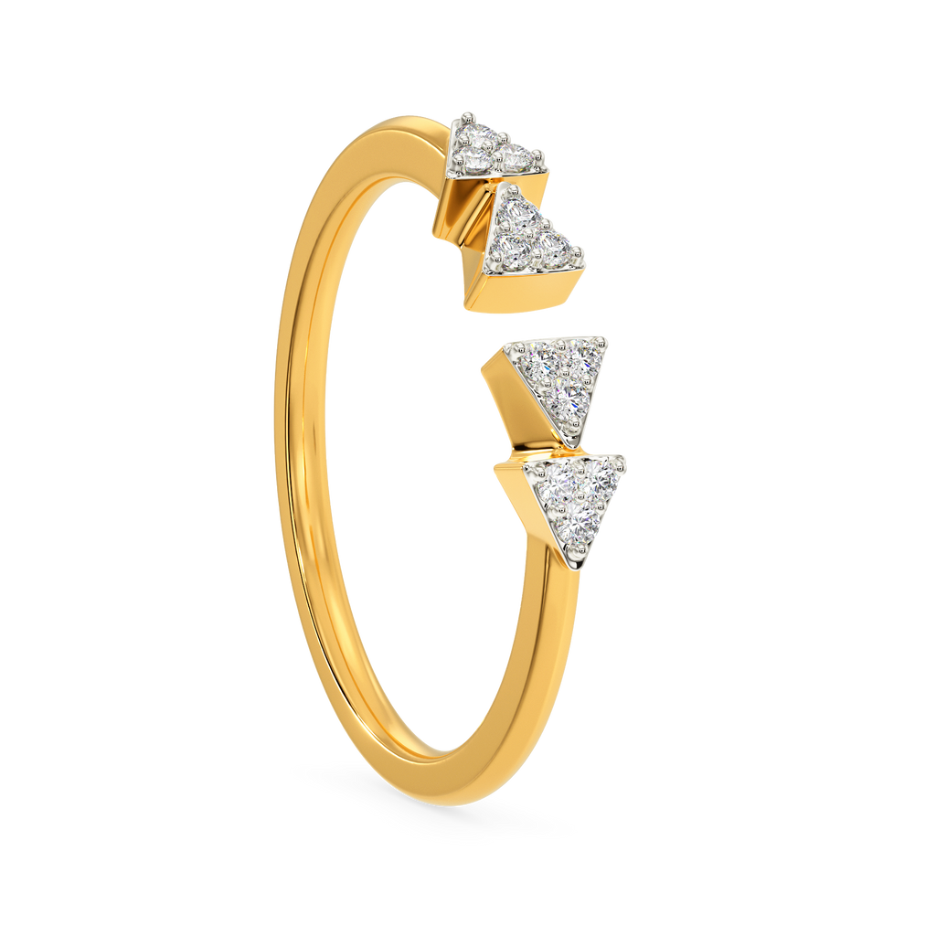 Punk Imprint Diamond Rings