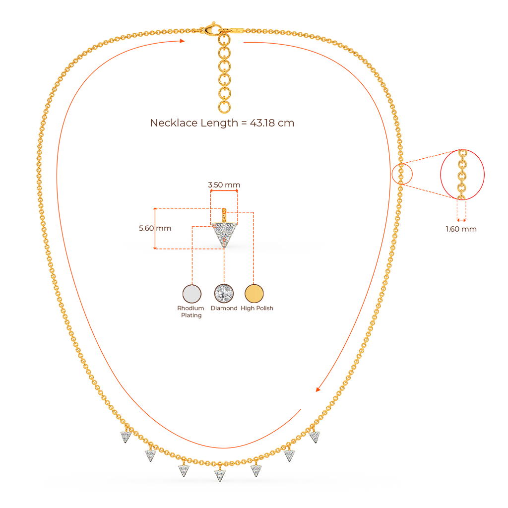 Punk Imprint Diamond Necklaces