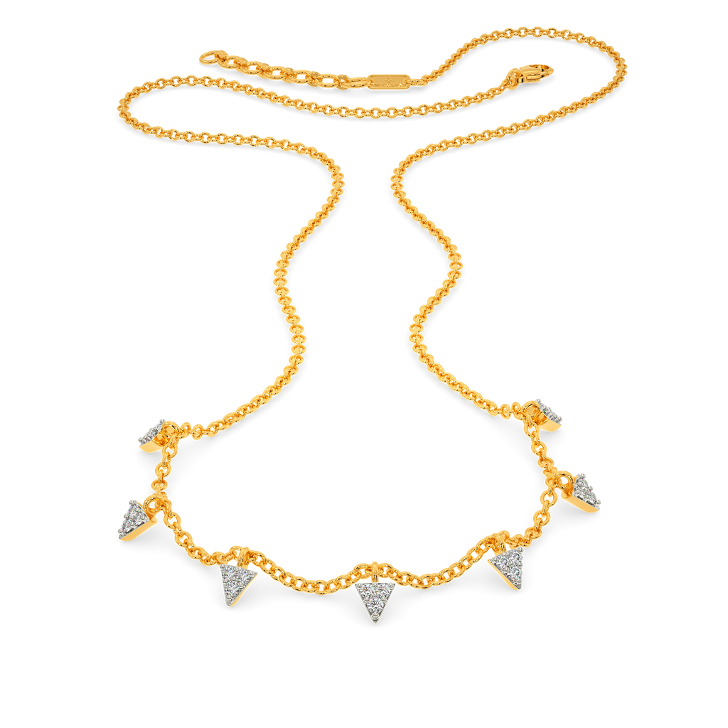 Punk Imprint Diamond Necklaces