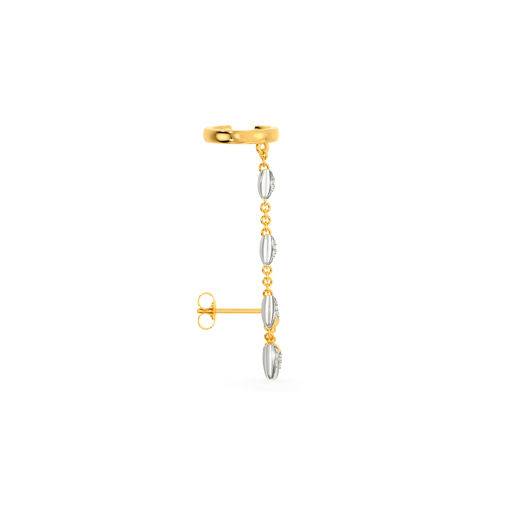 Rock Spike Diamond Earrings