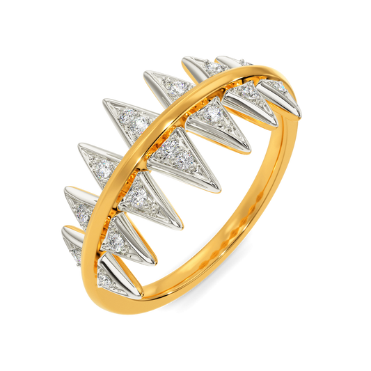 Rock Spike Diamond Rings