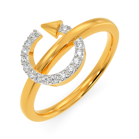 Radical Swirl Diamond Rings