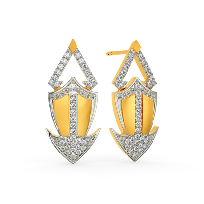 Armor Twist Diamond Earrings