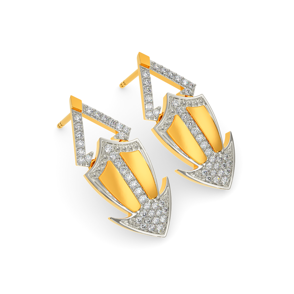 Armor Twist Diamond Earrings