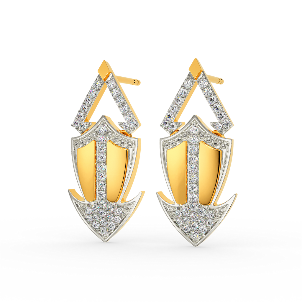 Armor Twist Diamond Earrings