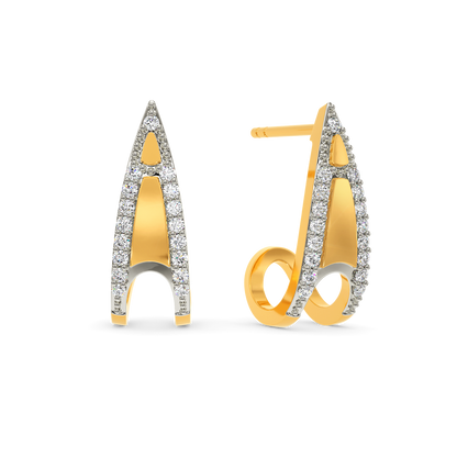 Spell of Armor Diamond Earrings