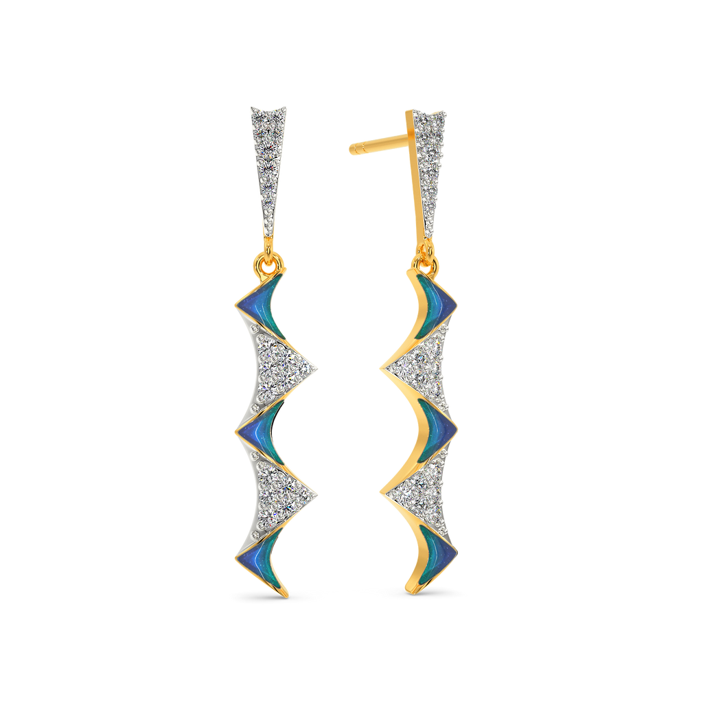 Alien Atomy Diamond Earrings