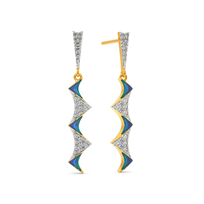 Alien Atomy Diamond Earrings