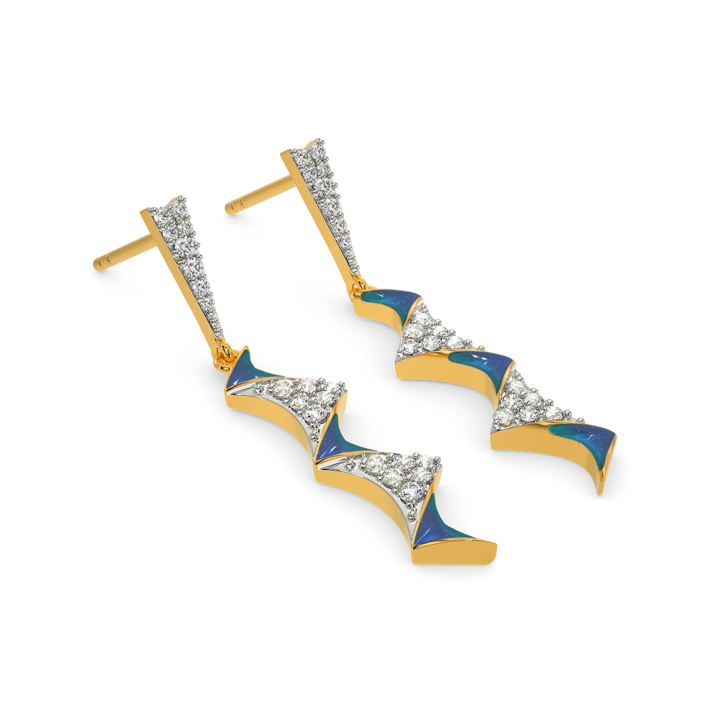 Alien Atomy Diamond Earrings