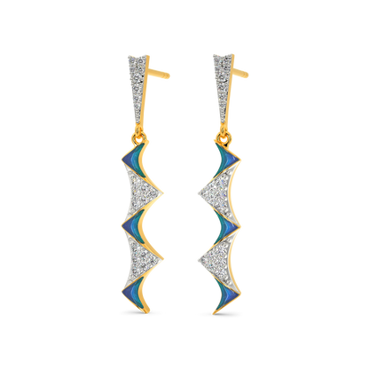 Alien Atomy Diamond Earrings