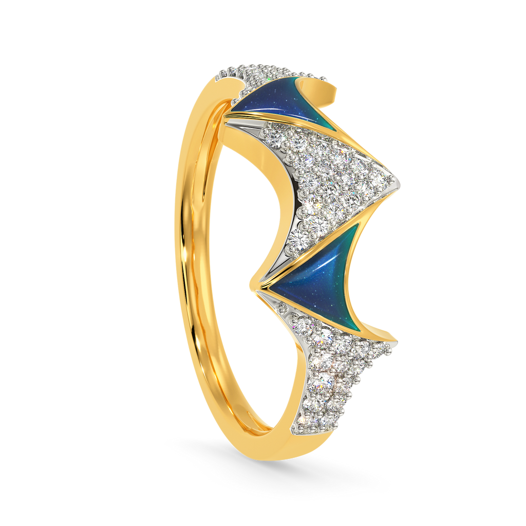 Alien Atomy Diamond Rings