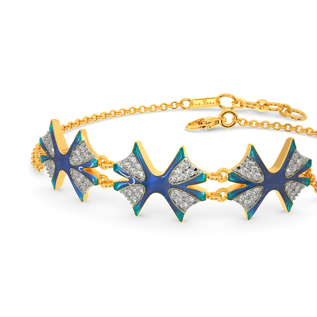 In A Blue Fantasy World Diamond Bracelets