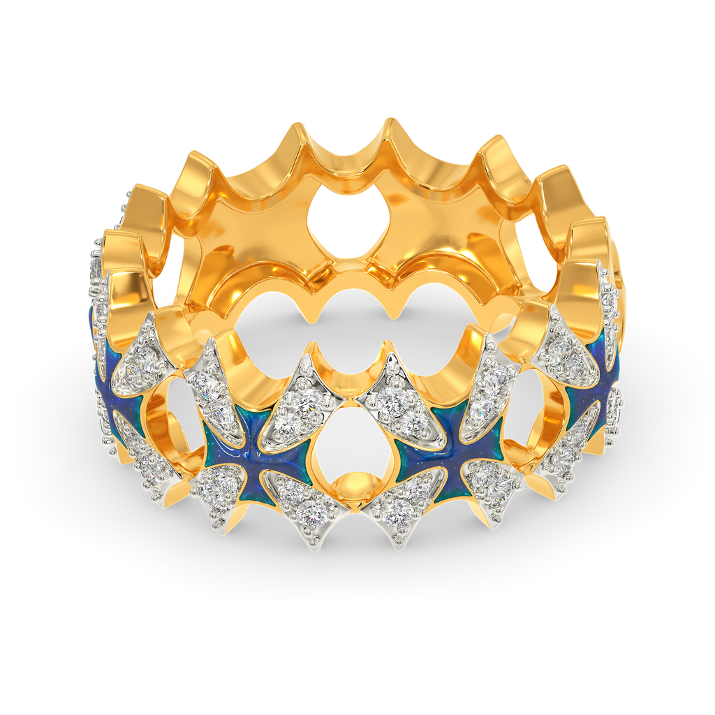 In A Blue Fantasy World Diamond Rings