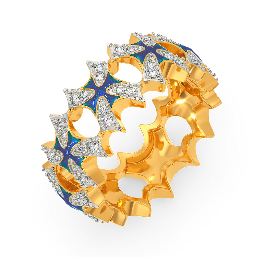 In A Blue Fantasy World Diamond Rings