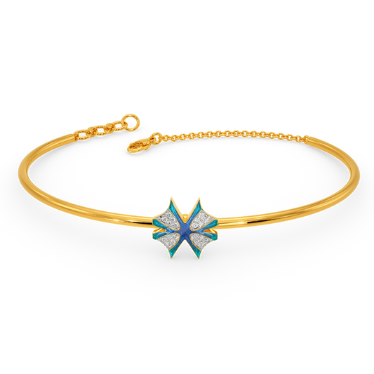 In A Blue Fantasy World Diamond Bangles